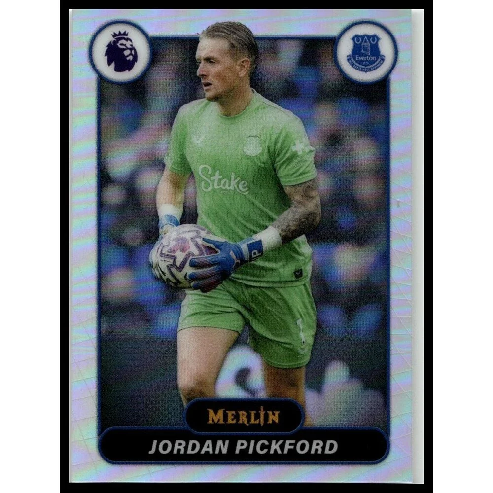 topps 2026 Merlin Premier League } Jordan Pickford Refractor